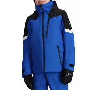 NWT OBERMEYER TEEN (18)FLEET ROYAL BLUE & BLACK SKI Jacket